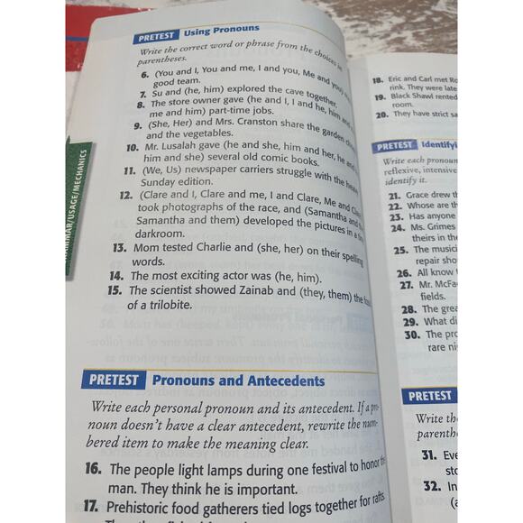 Glencoe Language Arts Grade 7 Student Handbook and Teacher Answer Workbook - Picture 10 of 10